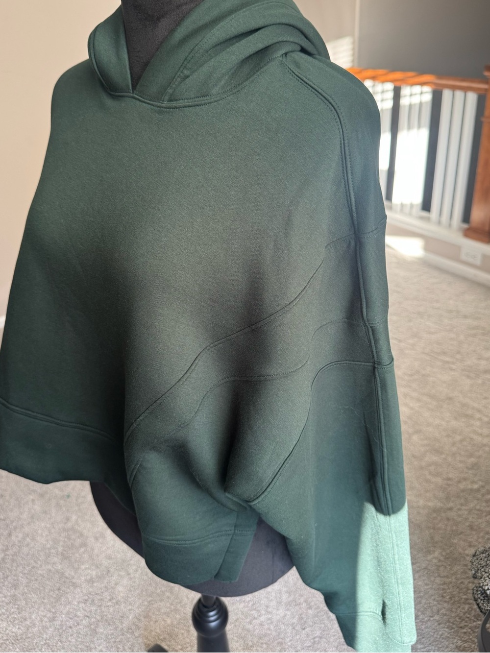 Abercrombie & Fitch YPB neoKNIT Hoodie Green Size Large Soft - Picture 3 of 10